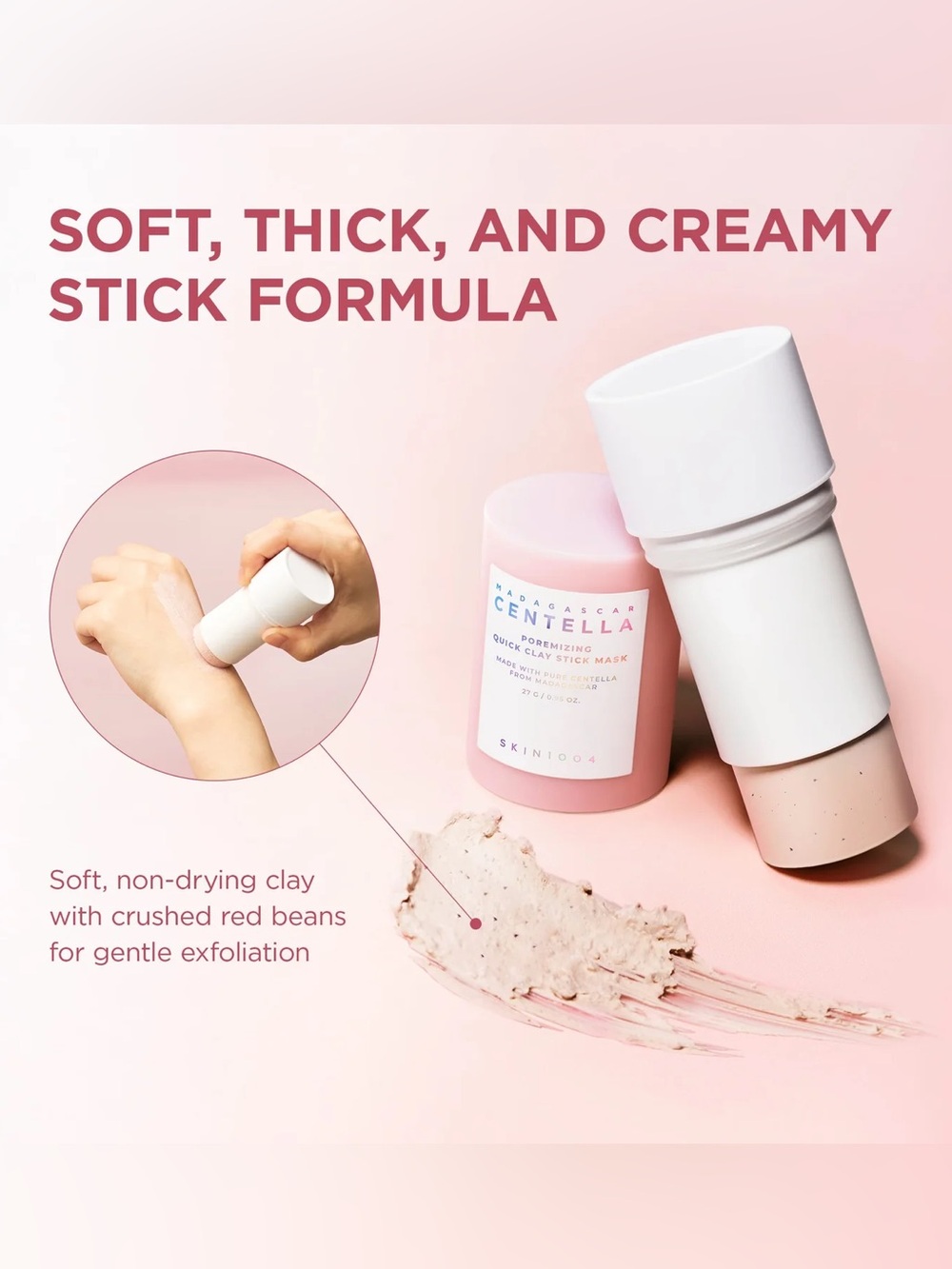 SKIN1004 Madagascar Centella Poremizing Quick Clay Stick Mask 27g NEW - Picture 3 of 8